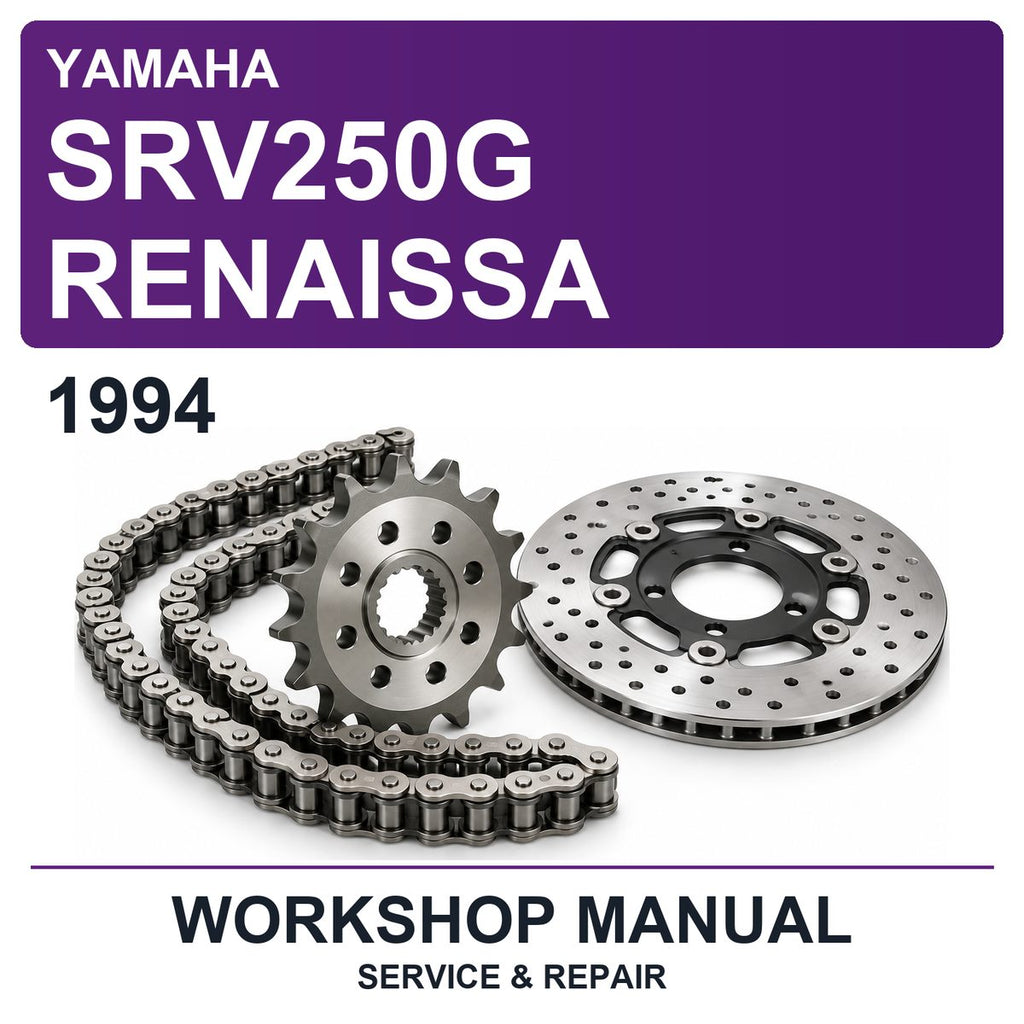 1994 Yamaha SRV250G Renaissa Workshop Service & Repair Manual