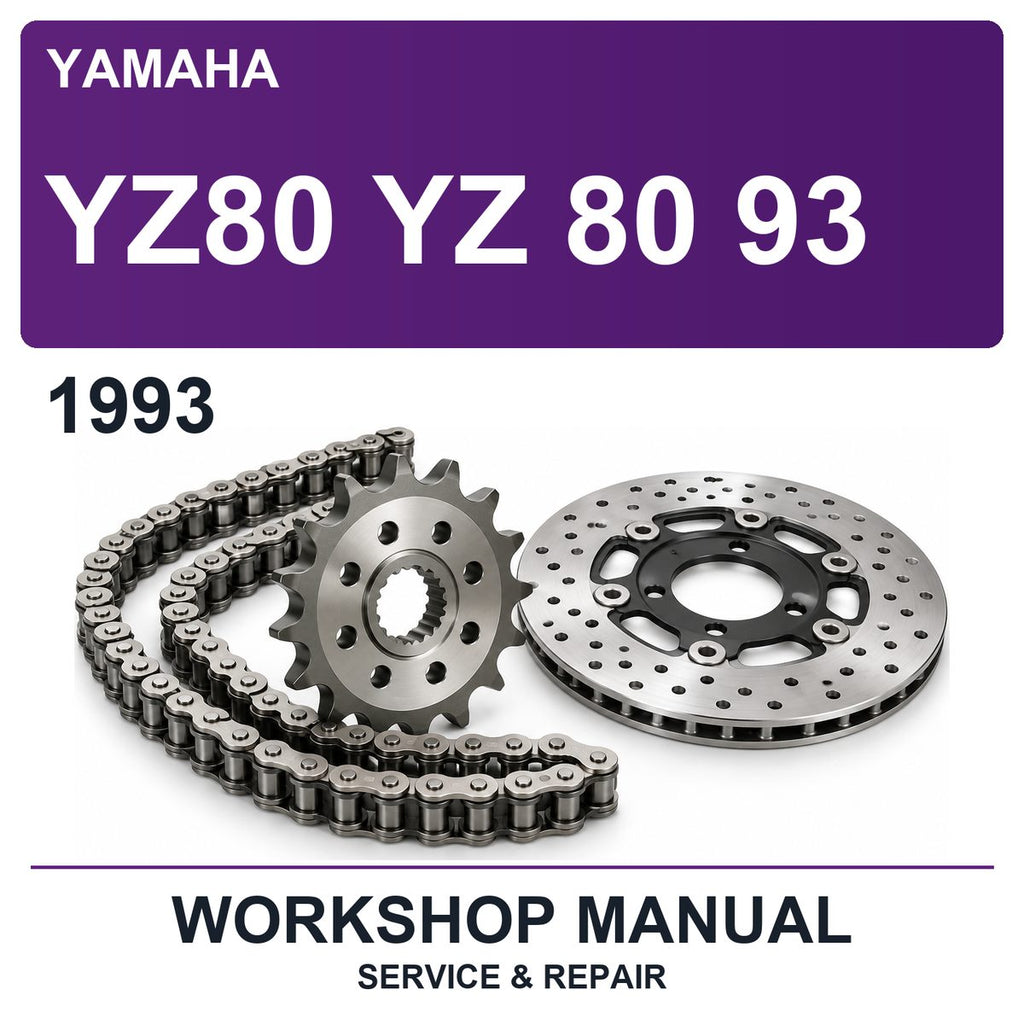 1993 Yamaha YZ80 YZ 80 93 Workshop Service & Repair Manual
