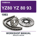 1993 Yamaha YZ80 YZ 80 93 Workshop Service & Repair Manual