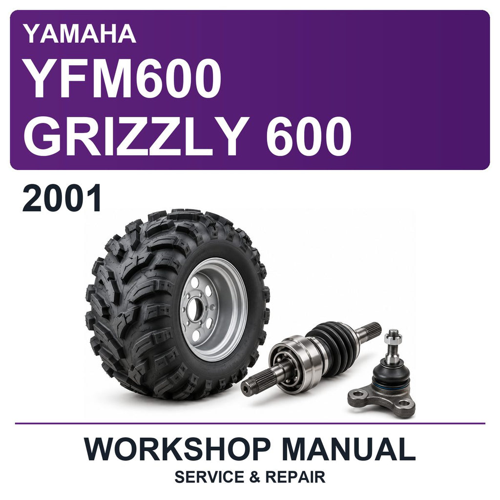 2001 Yamaha YFM600 Grizzly 600 Workshop Service & Repair Manual