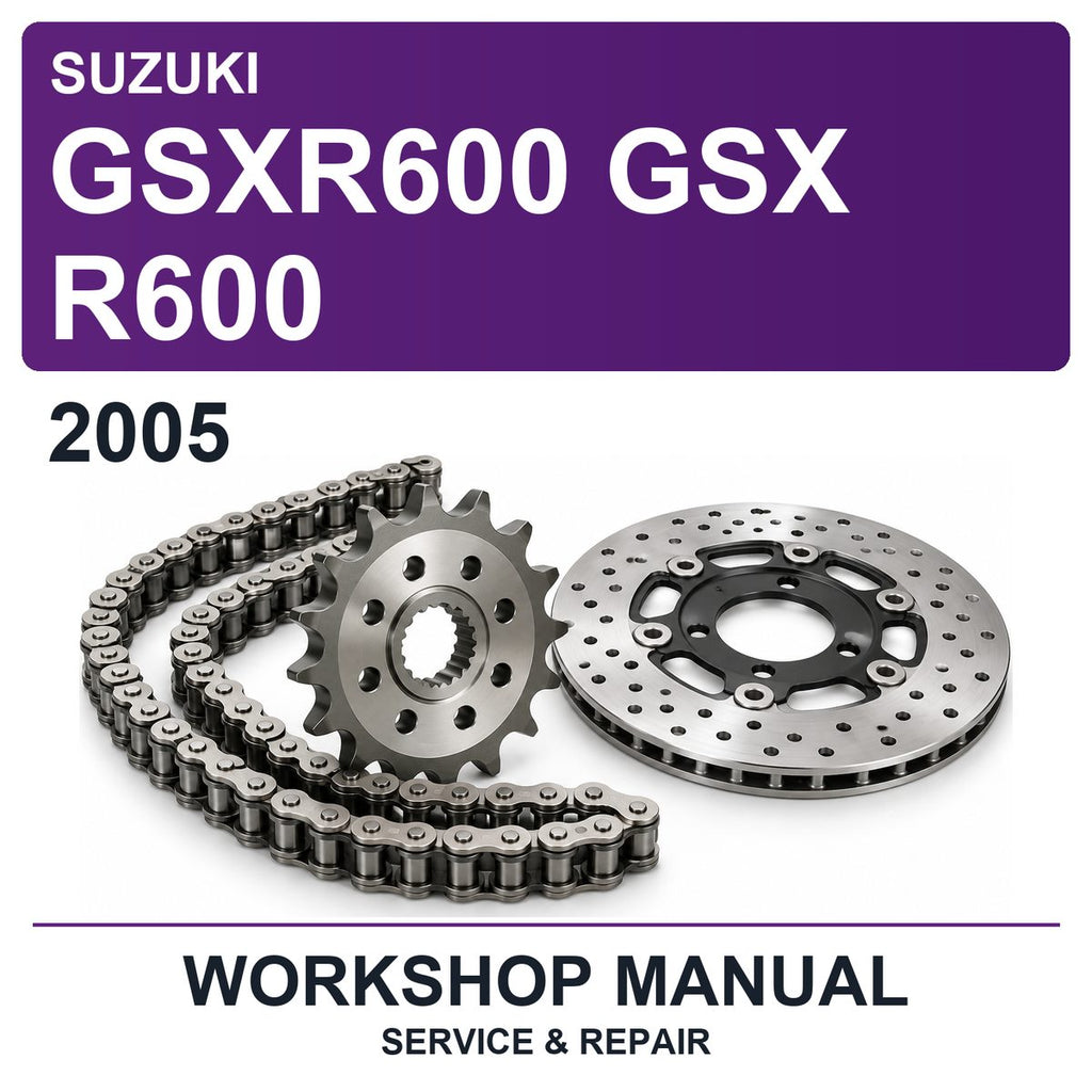2005 Suzuki GSXR600 GSX R600 Workshop Service & Repair Manual