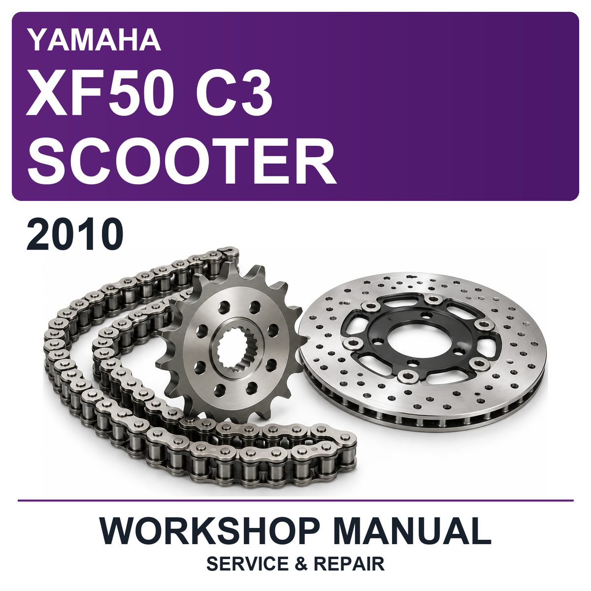 2010 Yamaha XF50 C3 Scooter Workshop Service & Repair Manual