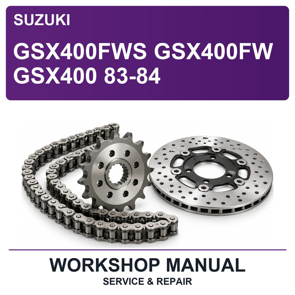 Suzuki GSX400FWS GSX400FW GSX400 83-84 Workshop Service & Repair Manual