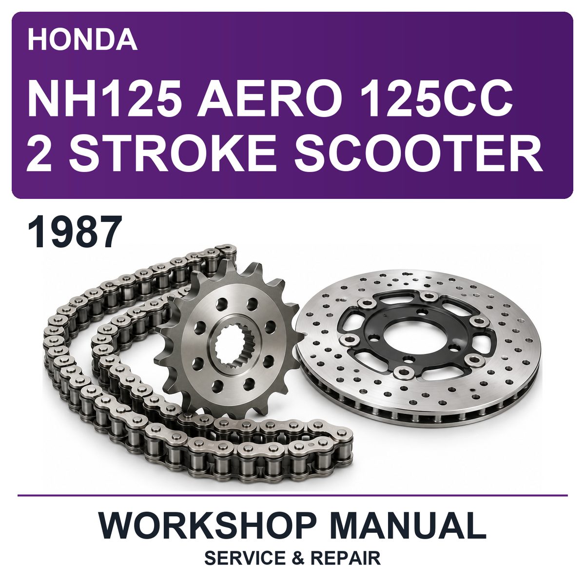 1987 Honda NH125 Aero 125CC 2 Stroke Scooter Workshop Service & Repair Manual