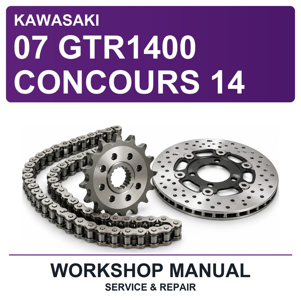 Kawasaki 07 GTR1400 Concours 14 Servicerepair Workshop Service & Repair Manual