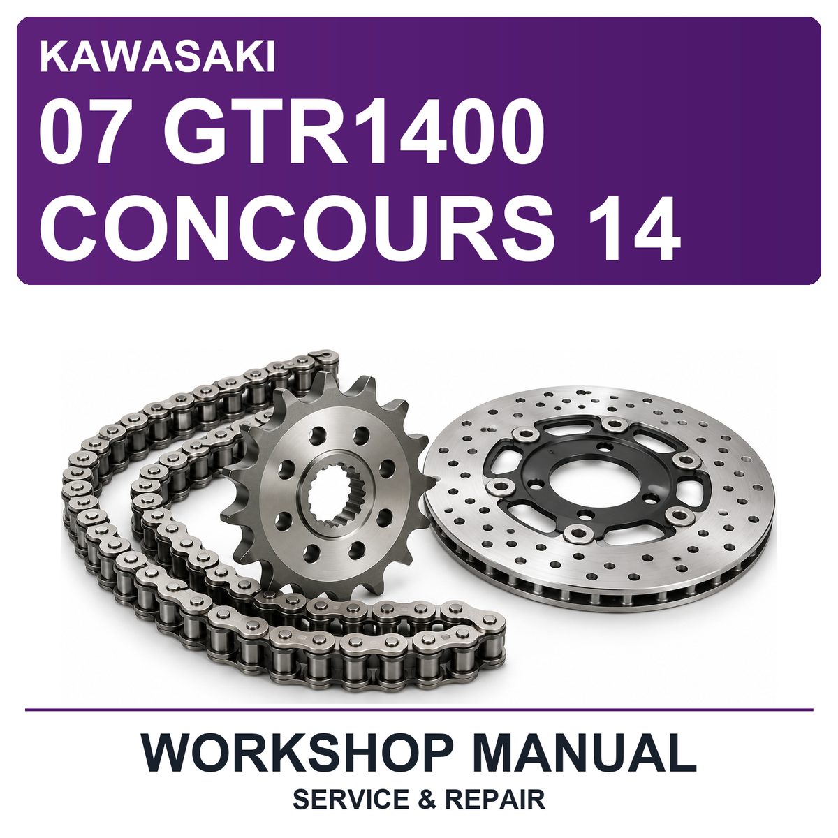 Kawasaki 07 GTR1400 Concours 14 Servicerepair Workshop Service & Repair Manual
