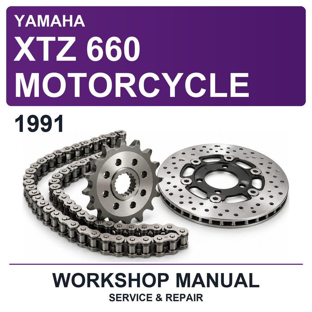 1991 Yamaha XTZ 660 Motorcycle Workshop Service & Repair Manual