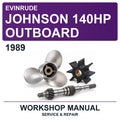 1989 Evinrude Johnson 140HP Outboard Workshop Service & Repair Manual