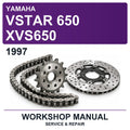 1997 Yamaha Vstar 650 XVS650 Workshop Service & Repair Manual