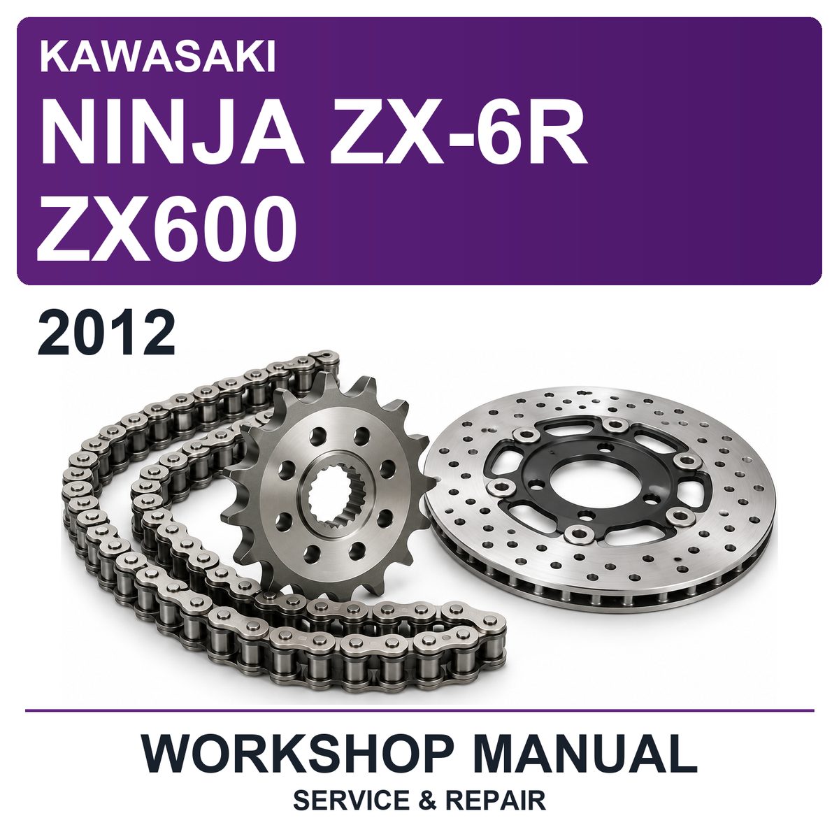 2012 Kawasaki Ninja ZX-6R ZX600 Workshop Service & Repair Manual
