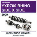 2009 Yamaha YXR700 Rhino Side X Side Workshop Service & Repair Manual