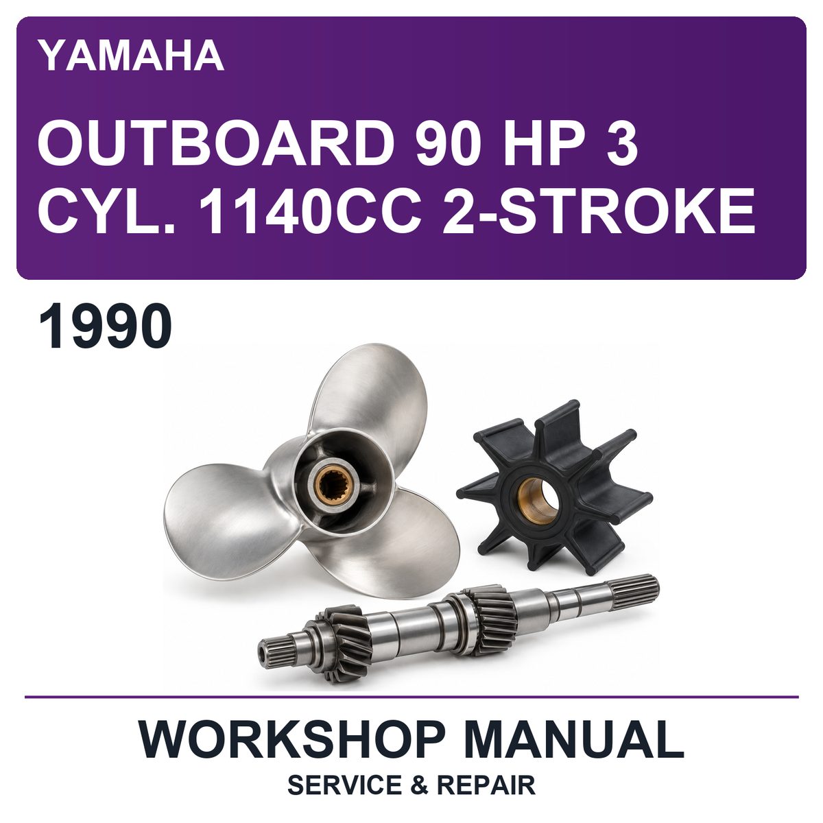1990 Yamaha Outboard 90 Hp 3 Cyl. 1140CC 2-Stroke Workshop Service & Repair Manual
