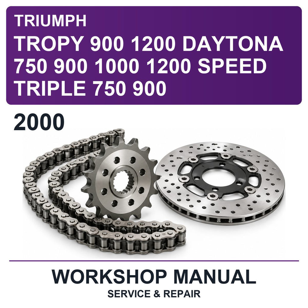 2000 Triumph Tropy 900 1200 Daytona 750 900 1000 1200 Speed Triple 750 900 Workshop Service & Repair Manual