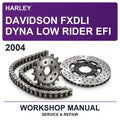 2004 Harley Davidson Fxdli Dyna Low Rider EFI Workshop Service & Repair Manual