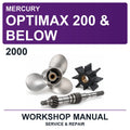 2000 Mercury Optimax 200 & Below Workshop Service & Repair Manual