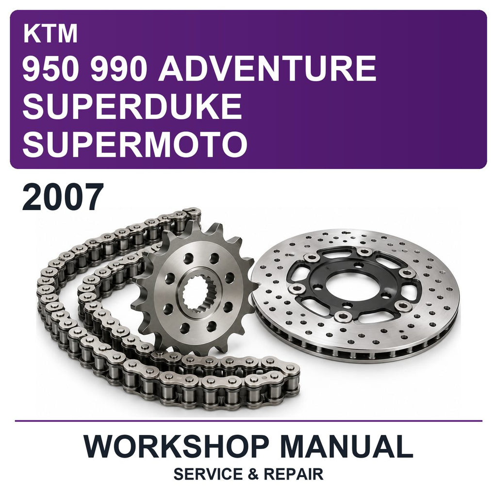 2007 KTM 950 990 Adventure Superduke Supermoto Workshop Service & Repair Manual