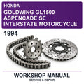1994 Honda Goldwing GL1500 Aspencade SE Interstate Motorcycle Workshop Service & Repair Manual