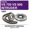 1997 Suzuki Vs 700 Vs 800 Intruder Workshop Service & Repair Manual