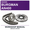Suzuki Burgman AN400 Workshop Service & Repair Manual