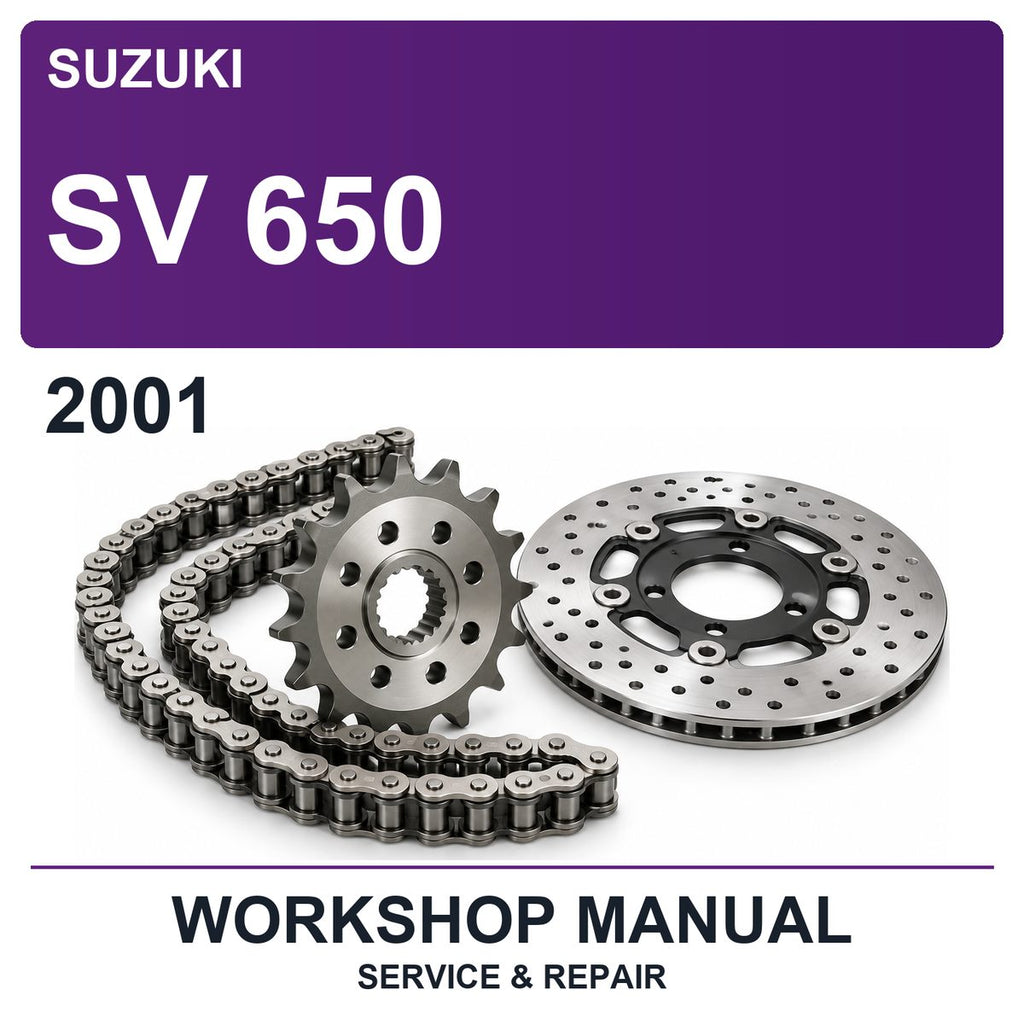 2001 Suzuki SV 650 Workshop Service & Repair Manual