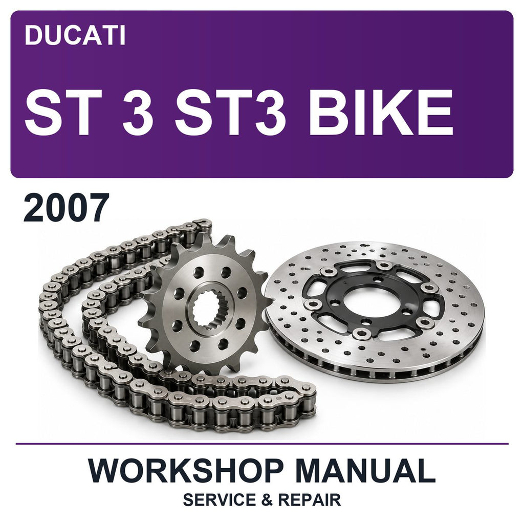 2007 Ducati ST 3 ST3 Bike Workshop Service & Repair Manual