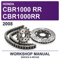 2008 Honda CBR1000 Rr CBR1000RR Workshop Service & Repair Manual