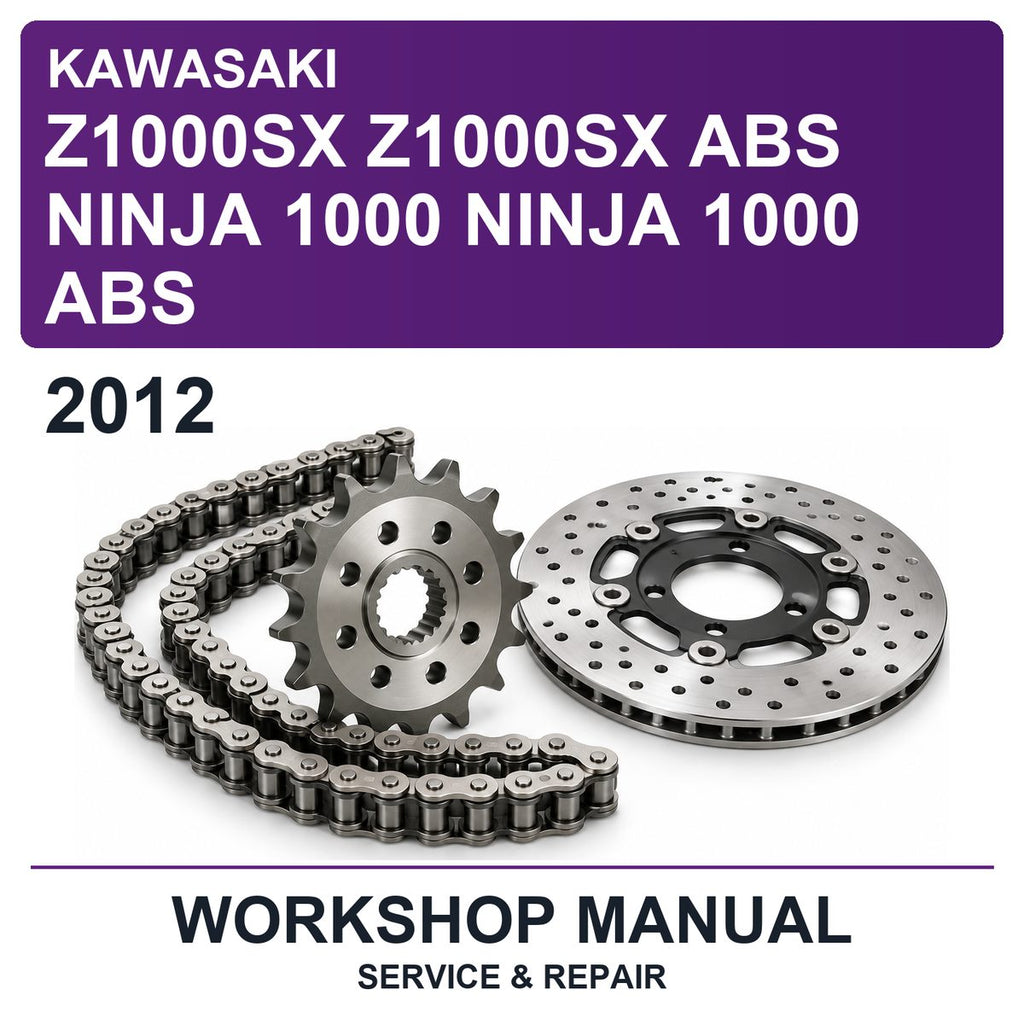 2012 Kawasaki Z1000SX Z1000SX ABS Ninja 1000 Ninja 1000 ABS Workshop Service & Repair Manual