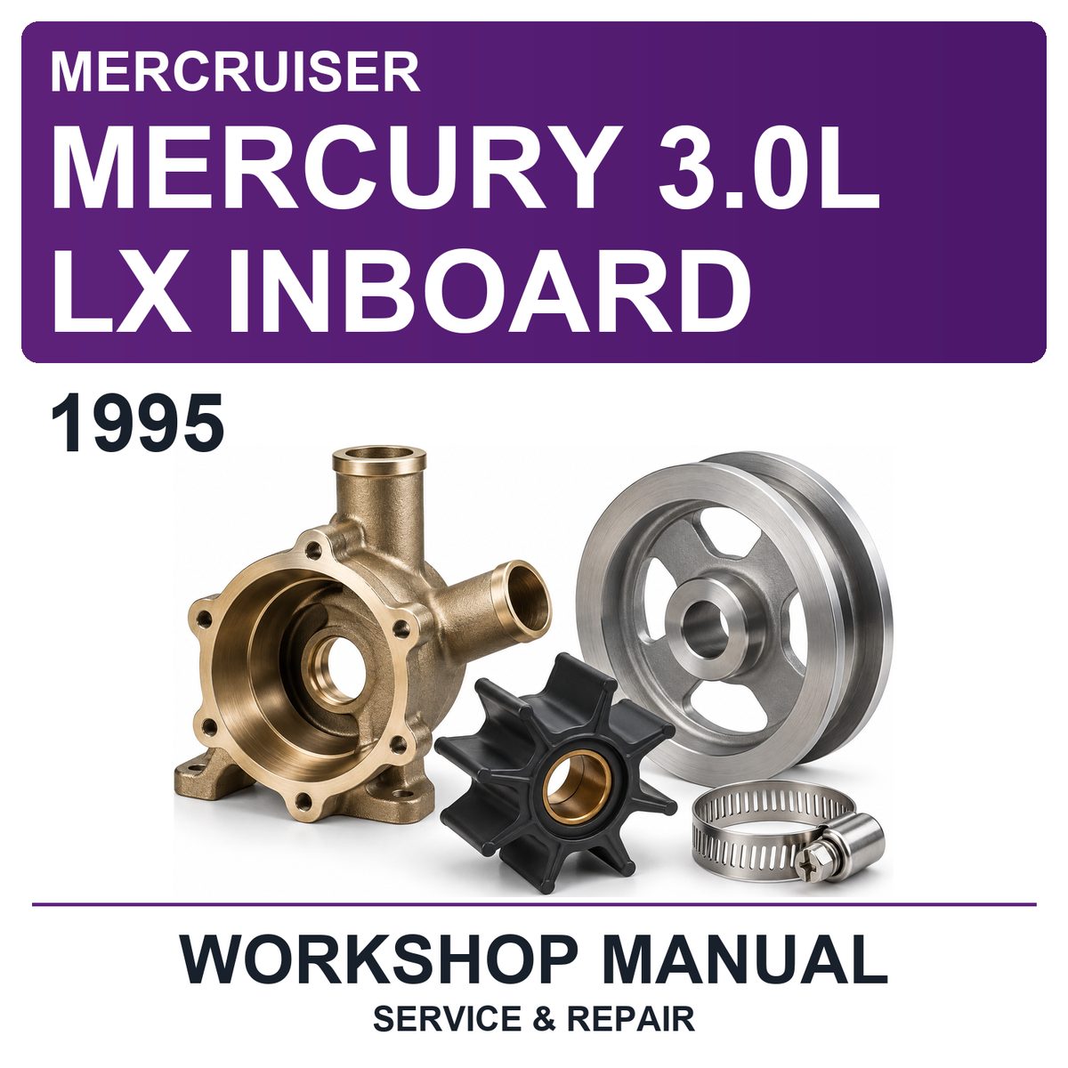 1995 Mercury Mercruiser 3.0L LX Inboard Workshop Service & Repair Manual
