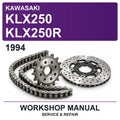 1994 Kawasaki KLX250 KLX250R Workshop Service & Repair Manual