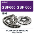 1996 Suzuki GSF600 GSF 600 Workshop Service & Repair Manual