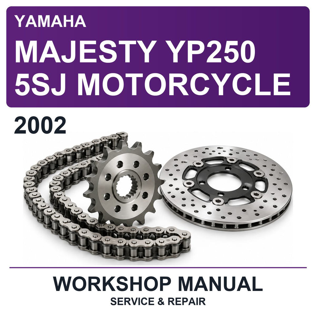 2002 Yamaha Majesty YP250 5SJ Motorcycle Workshop Service & Repair Manual