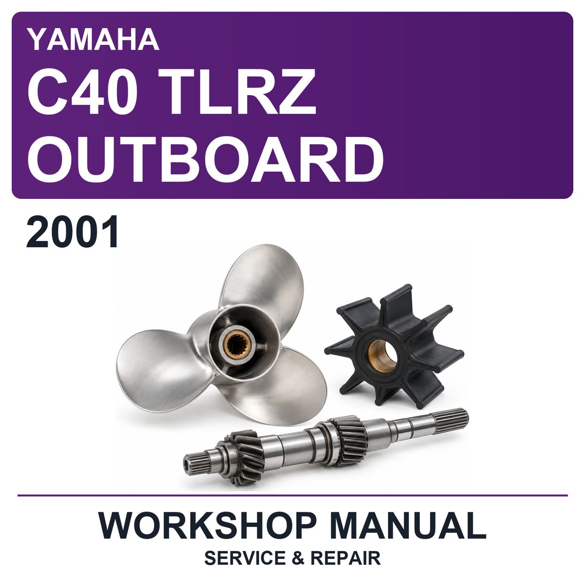 2001 Yamaha C40 Tlrz Outboard Workshop Service & Repair Manual