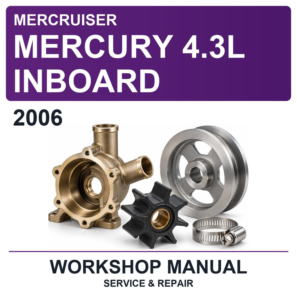 2006 Mercury Mercruiser 4.3L Inboard Workshop Service & Repair Manual