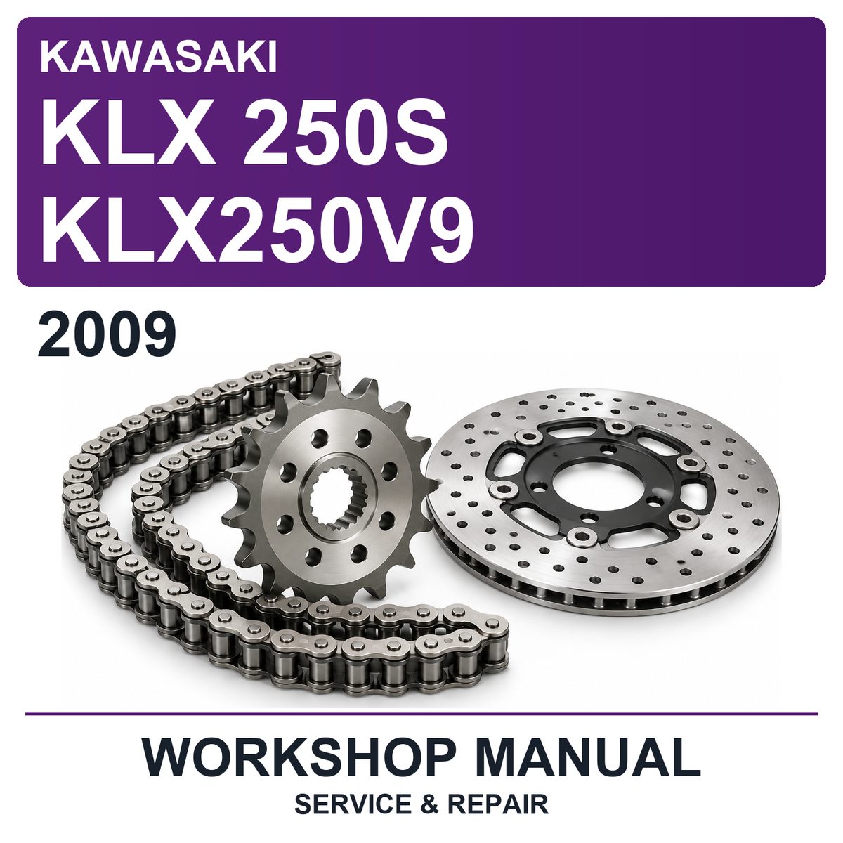 2009 Kawasaki KLX 250S KLX250V9 Workshop Service & Repair Manual