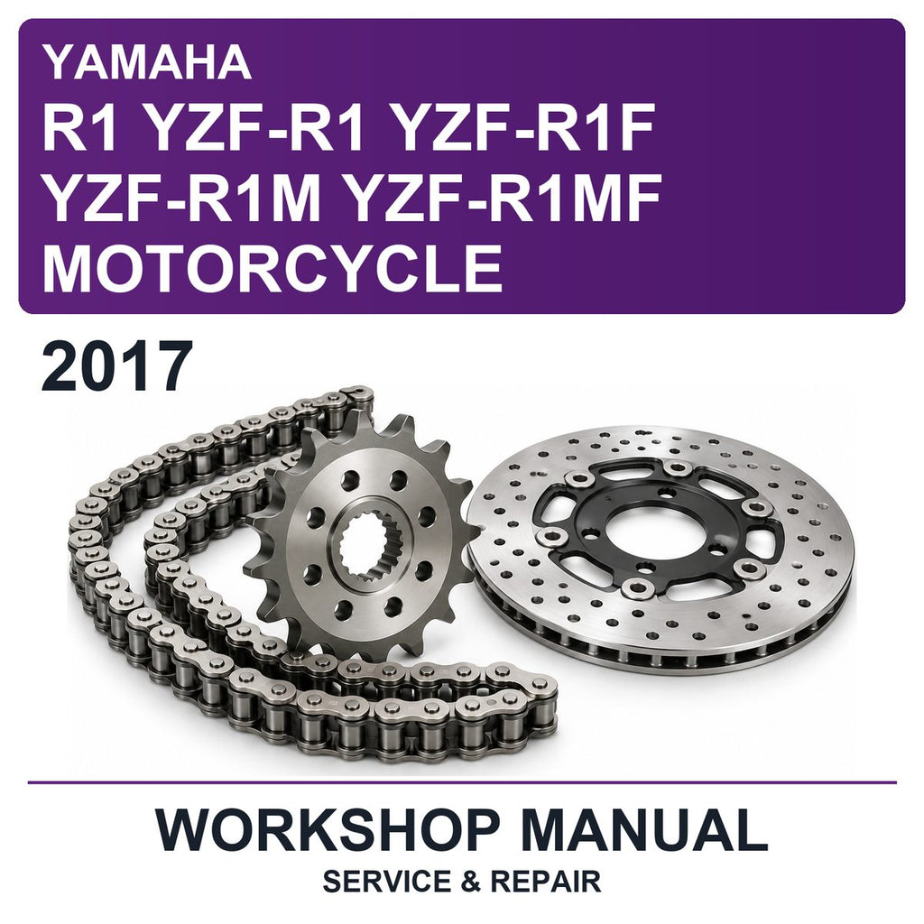 2017 Yamaha R1 YZF-R1 YZF-R1F YZF-R1M YZF-R1MF Motorcycle Workshop Service & Repair Manual