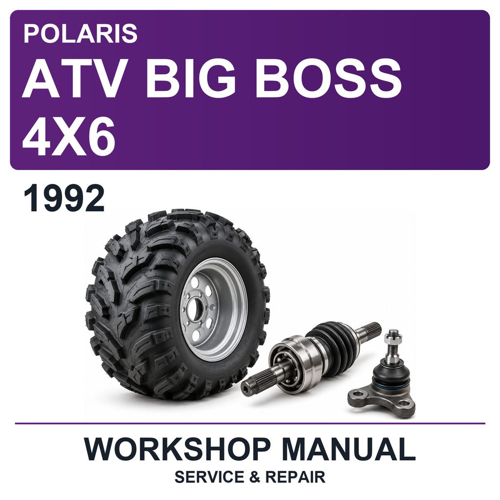 1992 Polaris ATV Big Boss 4X6 Workshop Service & Repair Manual