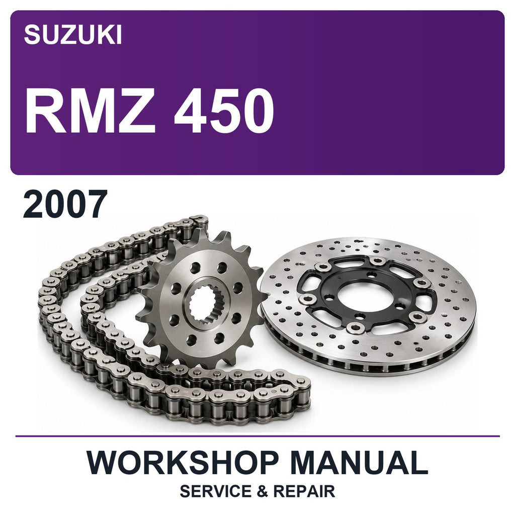 2007 Suzuki RMZ 450 Workshop Service & Repair Manual