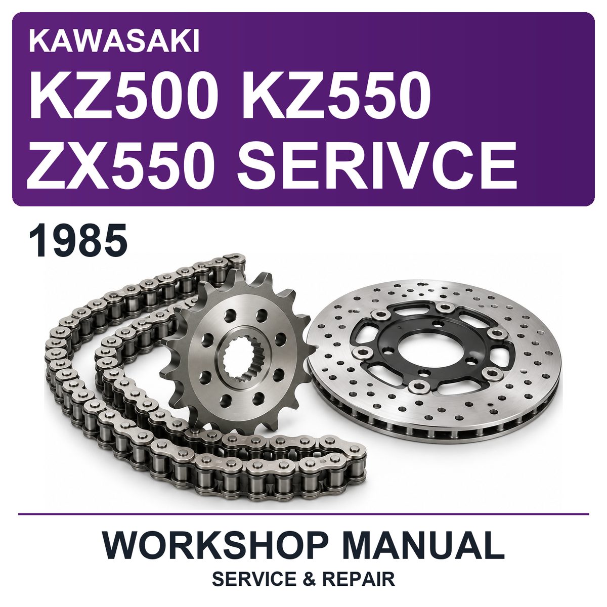 1985 Kawasaki KZ500 KZ550 ZX550 Serivce Workshop Service & Repair Manual