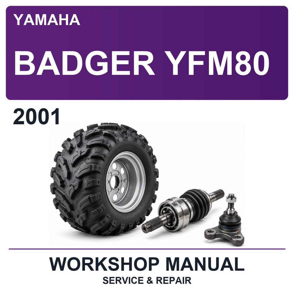 2001 Yamaha Badger YFM80 Workshop Service & Repair Manual