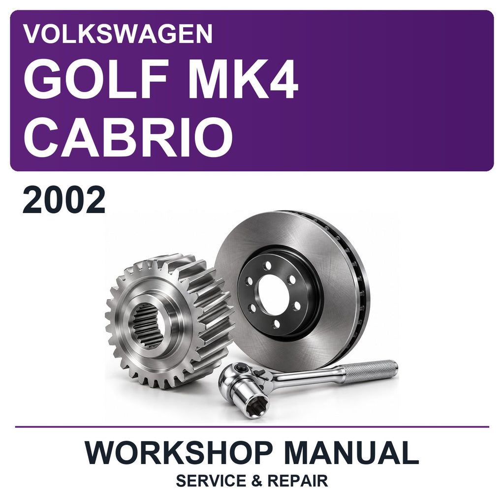 2002 Volkswagen Golf MK4 Cabrio Workshop Service & Repair Manual