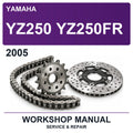 2005 Yamaha YZ250 YZ250FR Workshop Service & Repair Manual