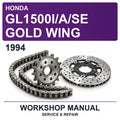1994 Honda GL1500I/A/SE Gold Wing Workshop Service & Repair Manual