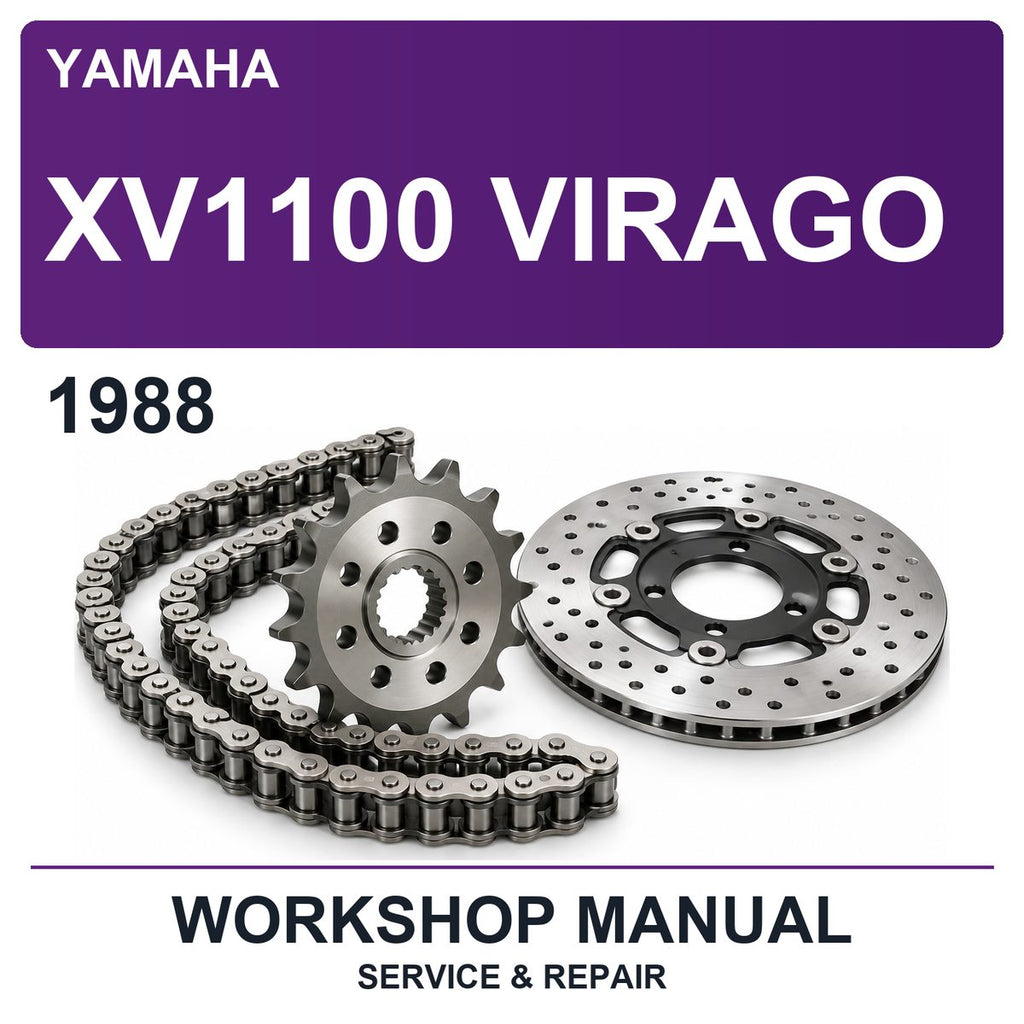 1988 Yamaha XV1100 Virago Workshop Service & Repair Manual