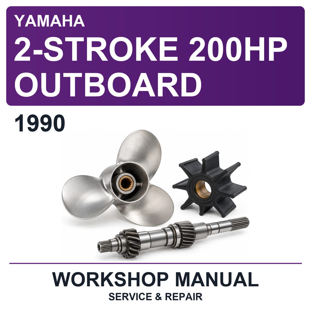 1990 Yamaha 2-Stroke 200HP Outboard Workshop Service & Repair Manual