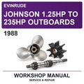 1988 Evinrude Johnson 1.25HP To 235HP Outboards Workshop Service & Repair Manual