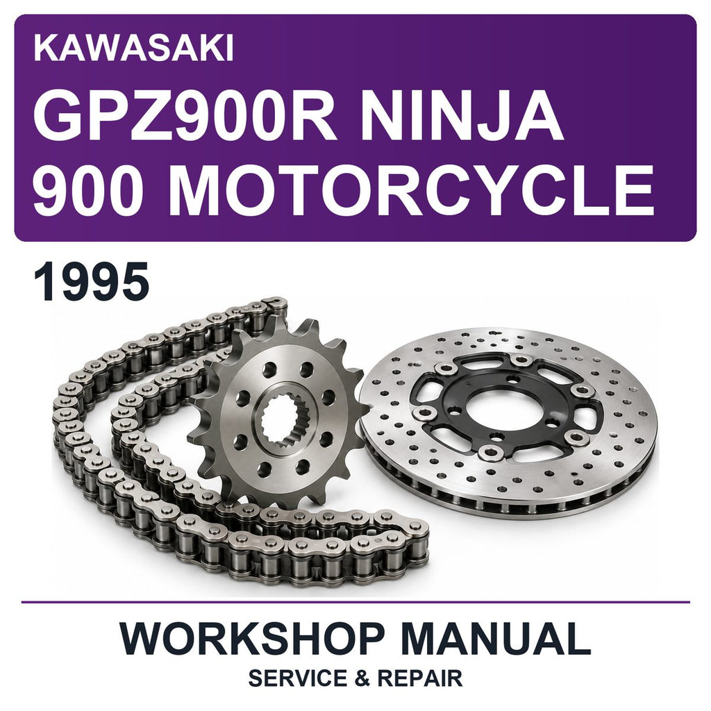 1995 Kawasaki GPZ900R Ninja 900 Motorcycle Workshop Service & Repair Manual