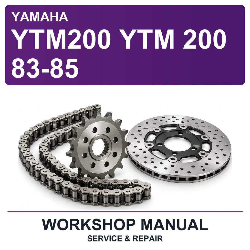 Yamaha YTM200 YTM 200 83-85 Workshop Service & Repair Manual