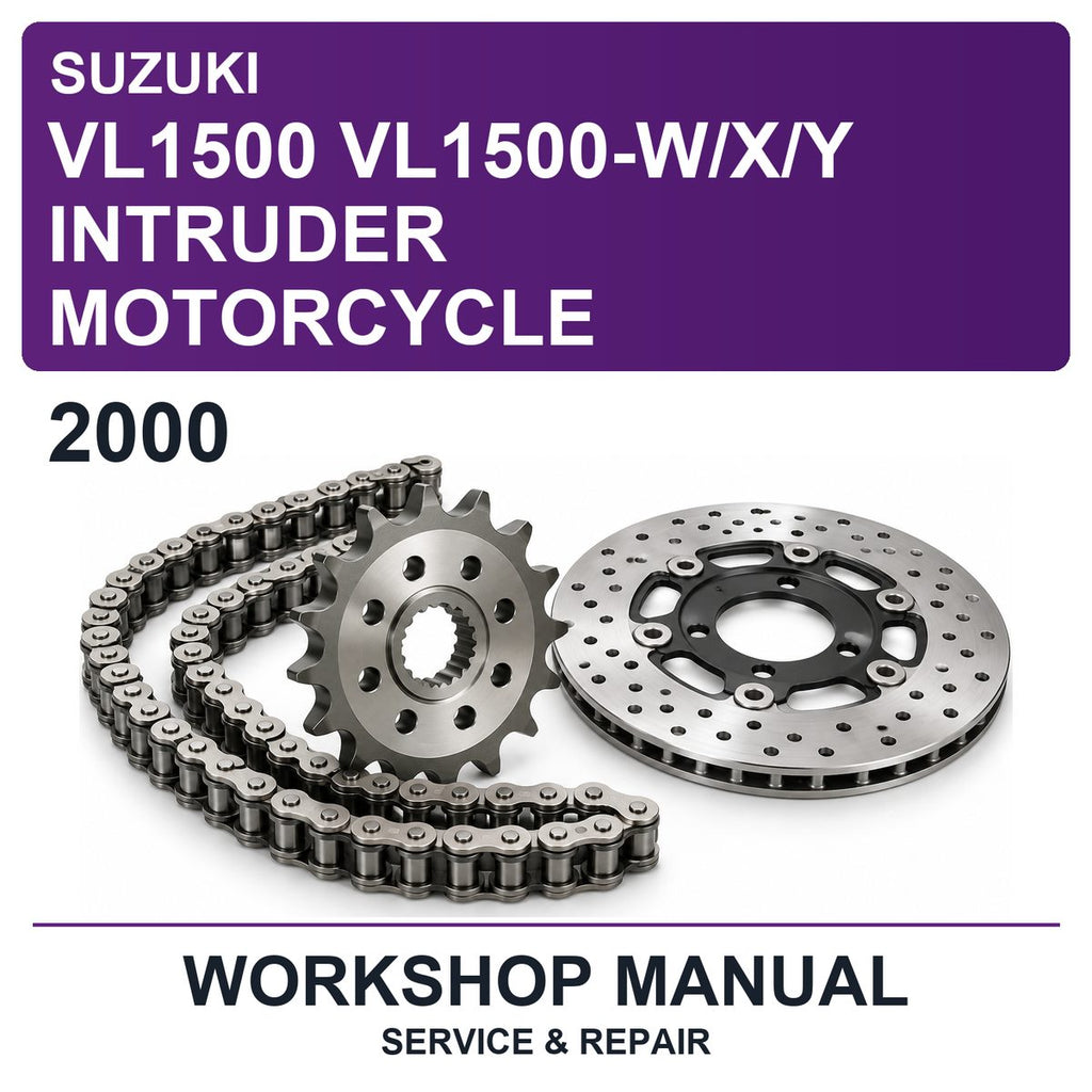 2000 Suzuki VL1500 VL1500-W/x/y Intruder Motorcycle Workshop Service & Repair Manual