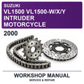 2000 Suzuki VL1500 VL1500-W/x/y Intruder Motorcycle Workshop Service & Repair Manual