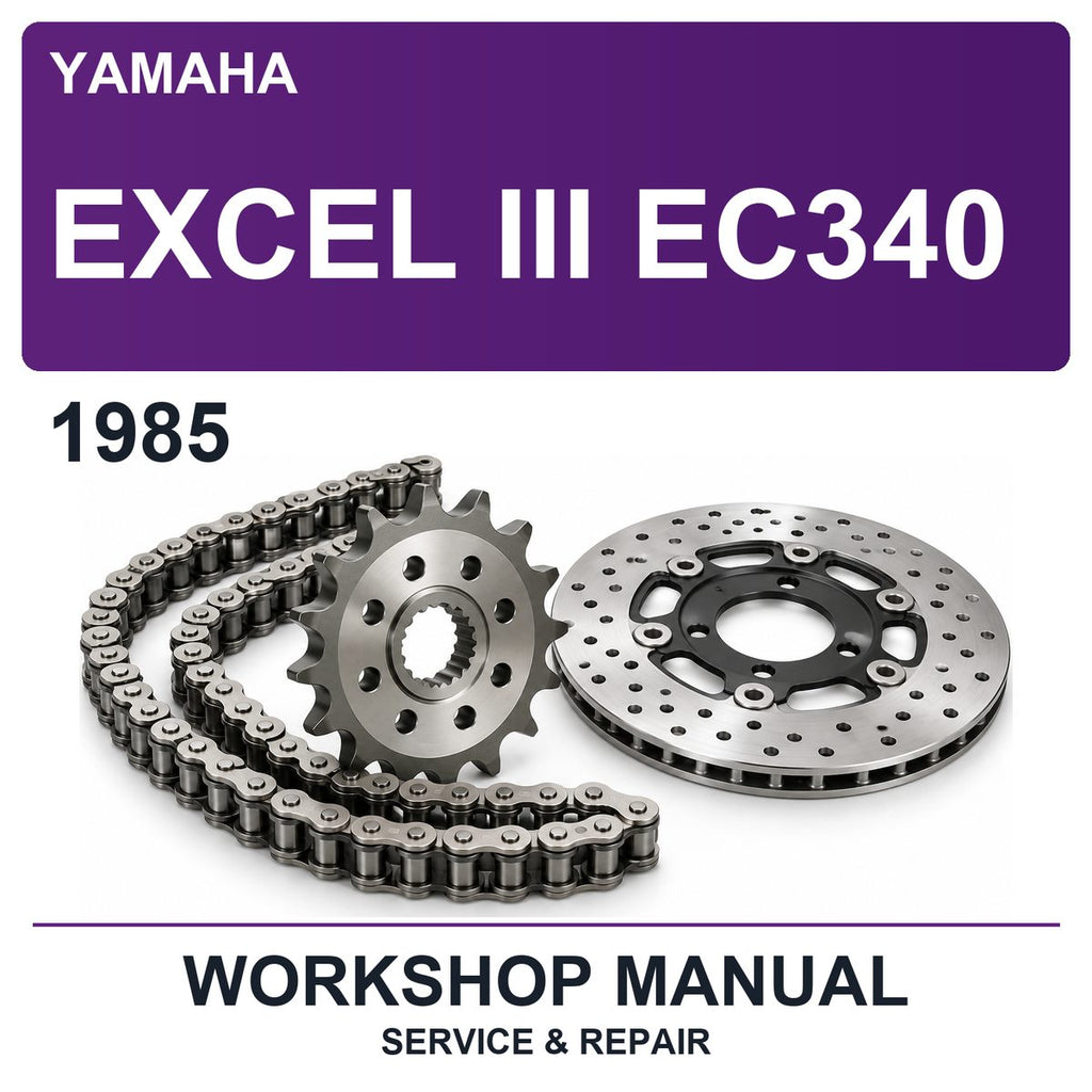 1985 Yamaha Excel III EC340 Workshop Service & Repair Manual